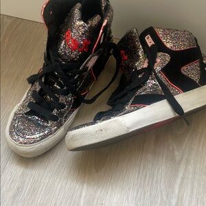 Ash Sparkly High-Top Sneakers